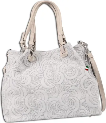 Produktbild von Florence Wildleder Tasche Damen Schultertasche grau 16x36x27cm OTF179K5