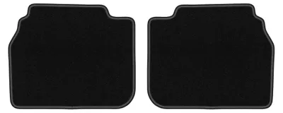 Produktbild von Velours-Fußmatten Hinten für BMW 7 E32 1986-1994 (Limousine) – 2-tlg, Schwarz, passgenau – Wielganizator LUX