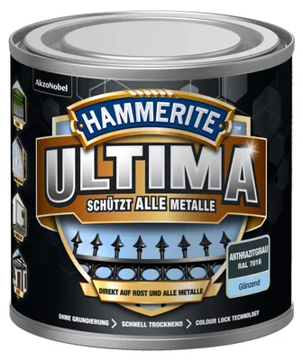 Produktbild von Hammerite Metall-Schutzlack ULTIMA 250ml | Anthrazitgrau RAL7016