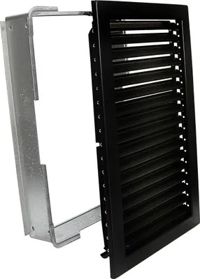 Produktbild von Kaltluftgitter KGHK 2335 S Hochkant Schwarz 230 x 350mm Zuluft Abluftgitter
