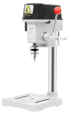 Image de Perceuse de table 340 W - Mini perceuse à colonne 5158A - Vitesse réglable - 110/220 V, fonctionnement sur secteur - Pour métal et bois - Noir