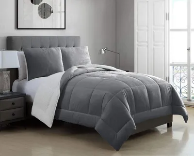 Produktbild von Bettdecke,Sherpa-Bettwäsche-Set,135x200cm,200x200cm Steppdecke,Superweiches,warm und gemütliches Bettdecken-Set mit kissenbezug