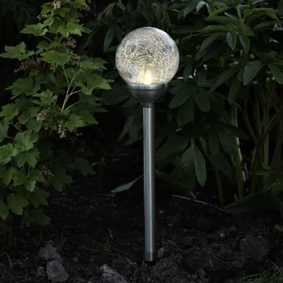 Produktbild von Best Season - LED-Solar-Wegleuchte mit Kugel, Edelstahl,; 479-27