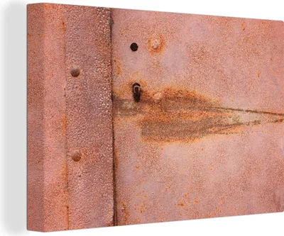 Obrázok produktu pre OneMillionCanvasses® - Obrazy na plátne - 140x90 cm, Kov - Hrdza - Industriálne, Nástenné umenie Tlač Dekorácie na stenu - Fotografia na plátne - Obraz na drevenom ráme