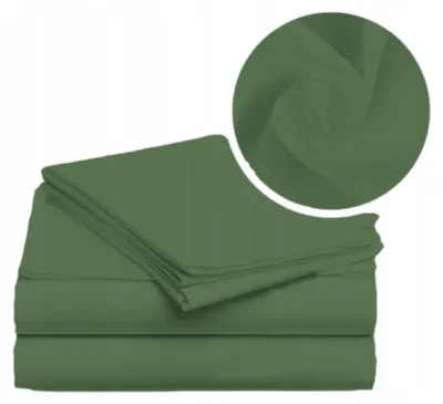Produktbild von Strefa Spania Bettlaken 160x210 cm Baumwolle Oliwkowe