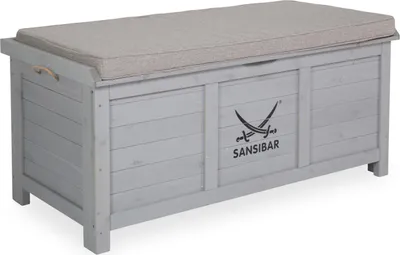 Produktbild von Gartentruhe SANSIBAR LAHOLM BHT 120x60x54 cm grau
