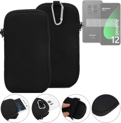 Produktbild von K-S-Trade Neopren-Hülle Handyhülle kompatibel mit Ulefone Note 15 Schutzhülle Neoprenhülle Sleeve Schutz-Hülle Gürtel Tasche Case Holster