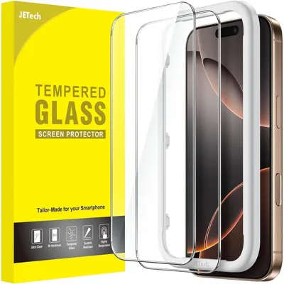 Image de Film de protection pour iPhone 16 Pro Max (6,9 pouces), protection d'écran en verre trempé, lot de 2