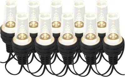 Zdjęcie produktu dla Łańcuch świetlny LED EMOS - 10 żarówek imprezowych, 4,5 m, do wnętrz i na zewnątrz, chłodny biały DCPC08