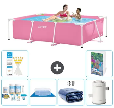 Produktbild von Rechteckiger Frame Pool - 220x150x60 cm - 7-teilig S115