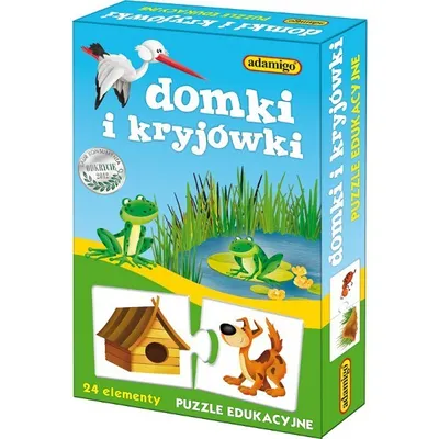 Produktbild von Puzzle Edukacyjne - Domki i Kryjówki