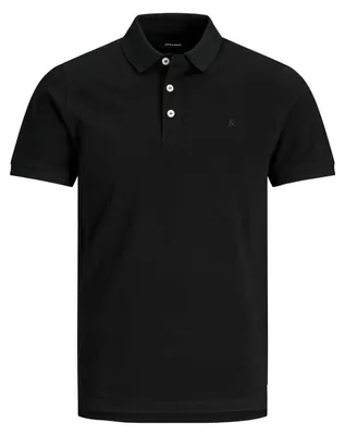 Produktbild von JACK & JONES Polo Shirt Kurzarm Uni Hemd JJEPAULOS Pique Baumwolle Größe: XL