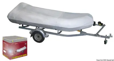 Zdjęcie produktu dla Plandeka szara do pontonu 390/430 cm Osculati 46.166.06