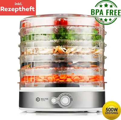 Produktbild von Balter Seco Dörrgerät Dörrautomat 380W Obsttrockner Dörrapparat BPA FREI