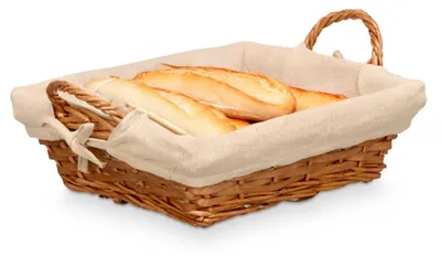 Produktbild von Weidekorb mit Stoffeinlage 28x35x13cm