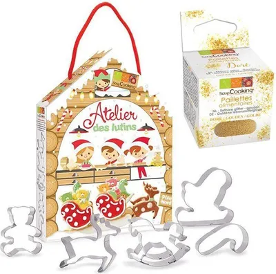 Produktbild von Set Elfenwerkstatt + Goldene lebensmittelglitzer