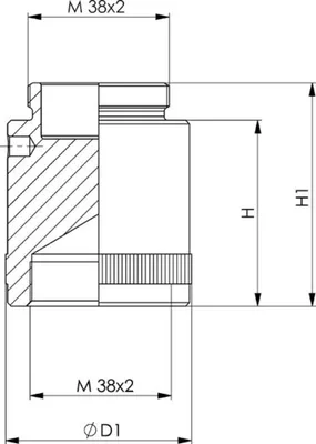 Immagine prodotto di Perno AMF DIN6379 M14x 100 temprato e rinvenuto a 8,8 - 81380