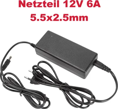 Produktbild von Netzteil 12V 6A Ladekabel Ladegerät für Mitsubishi DV150 NESO LD500 LD500V LD530 LD700V LD730 V700 V700D PLANAR 997-3162-00 PL120 PL150 PL170 PL170M PL171M PL190 PL190M PL191M PL191 PX171M PX191