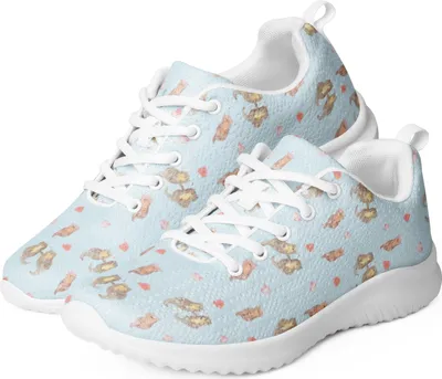 Produktbild von Mr. & Mrs. Panda Damen Sneaker Otter Hände halten Größe 44 - Blau - Geschenk, glücklich, Händchen, Frauen, Verliebt, Sportschuh, Bunt, Liebe, Laufschuh, Paar