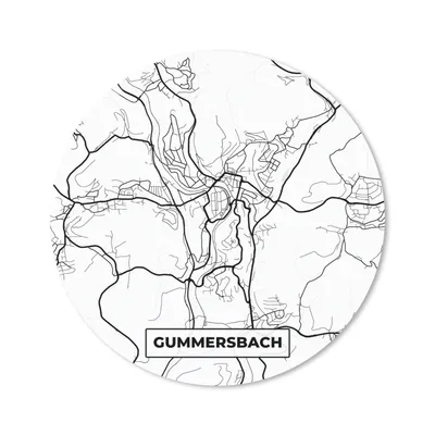 Produktbild von MuchoWow® Mauspad Mousepad Karte - Gummersbach - Stadtplan 50x50 cm - Mousepads - Maus Mat - Pad - Mausunterlage - Vinyl