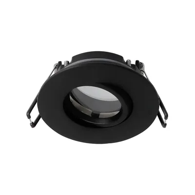 Obrázek produktu pro Hermetické bodové stropní svítidlo POLI Black IP44 kulaté černé EDO777861 EDO Solutions