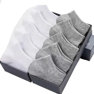 Imagen del producto de Conjunto de 5/10 pares de calcetines de algodón transpirables para mujer