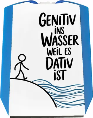 Produktbild von Genitiv ins Wasser, weil es Dativ ist Parkscheibe Grammatik Witz