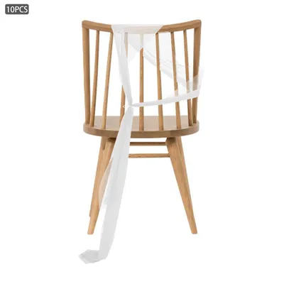 Obrázek produktu pro 10 kusů tylu bílá sada textilní dekorace židle tyl 20x275cm pro svatební párty