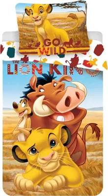 Produktbild von Disney König der Löwen Bettwäsche Decke 100x135cm Kissen 40x60cm