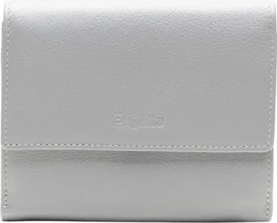 Image de Esquire Cuir porte-monnaie Viktoria Wallet With Flap Grey gris