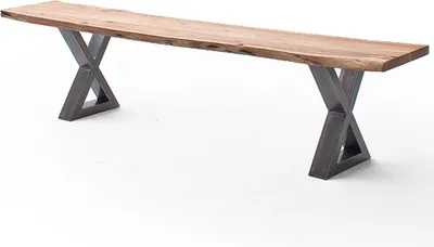 Produktbild von Esszimmer Sitzbank mit 160 cm Breite, Akazie massiv, natur lackiert - COSENZA-06