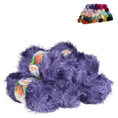 5 x 100g Strickgarn Yumos lila