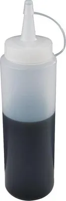 Produktbild von APS 93163 Quetschflasche, Polyethylen, 0,35 Liter, Ø 6 cm, Höhe 21 cm, transparent