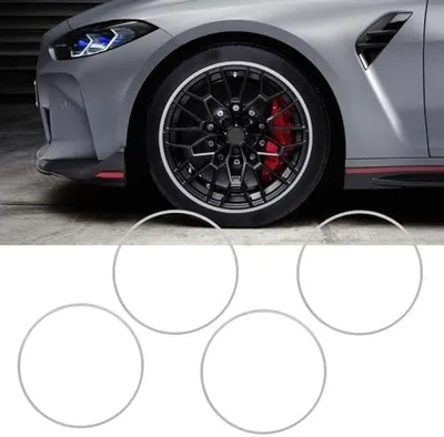 Produktbild von Felgenschutz-Zierring, Felgenschutzring, Felgenschutzring, 4 Stück, 20 Zoll, Aluminiumlegierung, Kratzfest, Kollisionssicher, Selbstklebend, für Autos, Silber