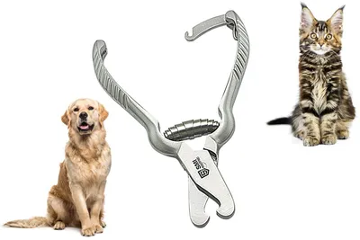 Produktbild von SMI Krallenschneider Pfotenzange Krallenzange Krallenschere Hund Katzen Krallenschneider gebogene scharfe Klinge