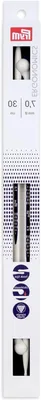 Productafbeelding van Enkelpunts Breinaald - Gebreide Naald - Comfortabel Breien - Druppelvormige Punten - 30 cm - Wit