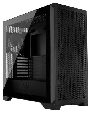 Produktbild von MODECOM VOLCANO EXPANSE T APEX ARGB PC-Gehäuse, Schwarz, Midi Tower, ATX, Mesh-Front, Seitenteil aus gehärtetem Glas, 4x ARGB Lüfter