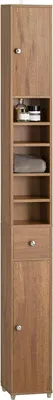 Image de SoBuy Armoire de rangement de salle de bain Armoire à colonne Armoire de toilette L20xP20xH180cm