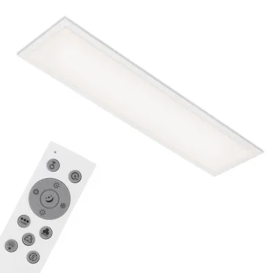 Immagine prodotto di BRILONER - Plafoniera LED RGB, plafoniera LED CCT, ultra piatta, dimmerabile, cambio colore, telecomando, bianco caldo, bianco neutro, bianco freddo, 1000x250x66 mm (LxWxH)