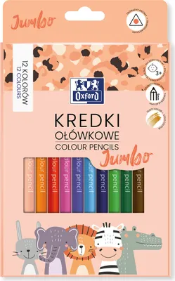Produktbild von Oxford Kids Jumbo Buntstifte 12 Farben 400174529