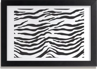 Produktbild von Bild 30x20 MDF-Rahmen, Wandkunst Zebra Hintergrund