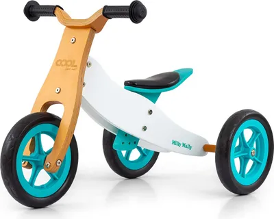 Obrázok produktu pre Trojkolka, cross-country 2v1 Cool Classic Mint Milly Mally