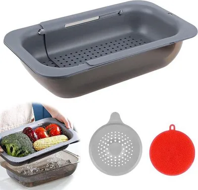 Obrázok produktu pre Famanu Odnímateľný sitko do umývačky s sitkom na cestoviny – vhodné pre umývačky s dĺkou od 34,5 do 47,5 cm