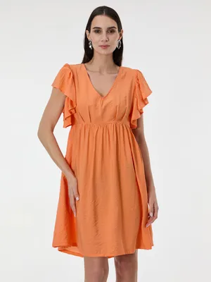 Produktbild von Orsay Orangefarbenes knielanges Kleid für Damen 42