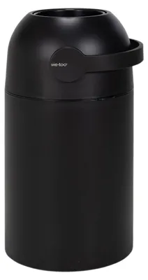 Produktbild von We-Too Windeleimer mit Anti-Geruchssystem, 25x25x46 cm, Schwarz, ohne Nachfüllkassetten