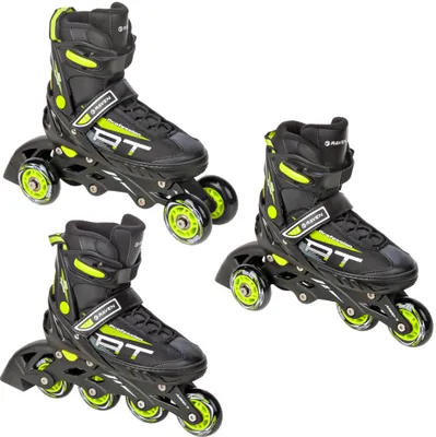 Produktbild von 3in1 Raven Inline Skates Profession Black/Lime 38-42 verstellbar