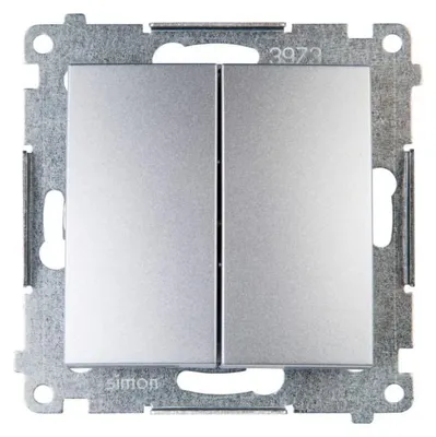 Immagine prodotto di Interruttore Per Lampadario (Modulo) 16Ax 250V, Morsetti A Vite, Argento Opaco, Metallico Dw5A.01/43