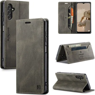 Produktbild von Galaxy A13 5G Brieftasche Hülle, Retro Kunstledertasche Stand Schutzhülle für Samsung Galaxy A13 5G Kupfer