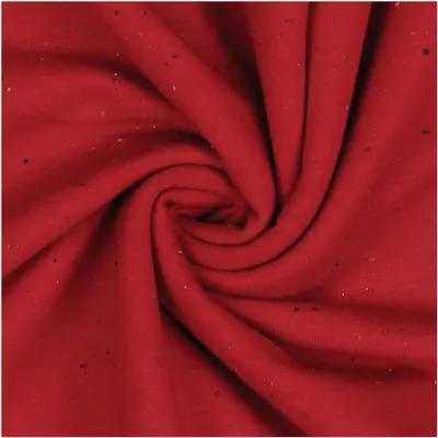 0,5m Sweat-Stoff Cosy Colours Meterware Oeko-Tex Sweatstoff Sweat rot