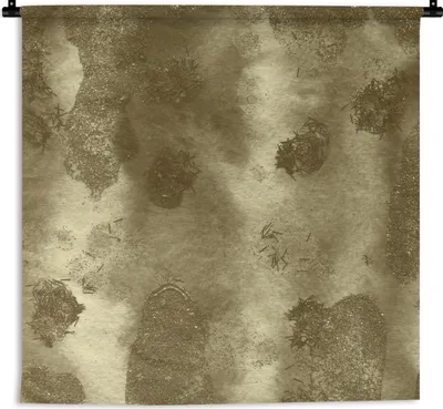 Produktbild von MuchoWow® Wandteppich Wandbehang Gold - Abstrakt - Farbe 60x60 cm Tapisserie Dekoration Wandtuch - Dekorationen - Wand Decke